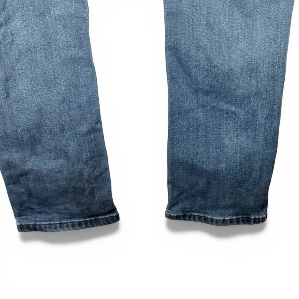 PAIGE Men's 29 Lennox Skinny Stretch Jeans Rowan Coated Dusty Blue m653734